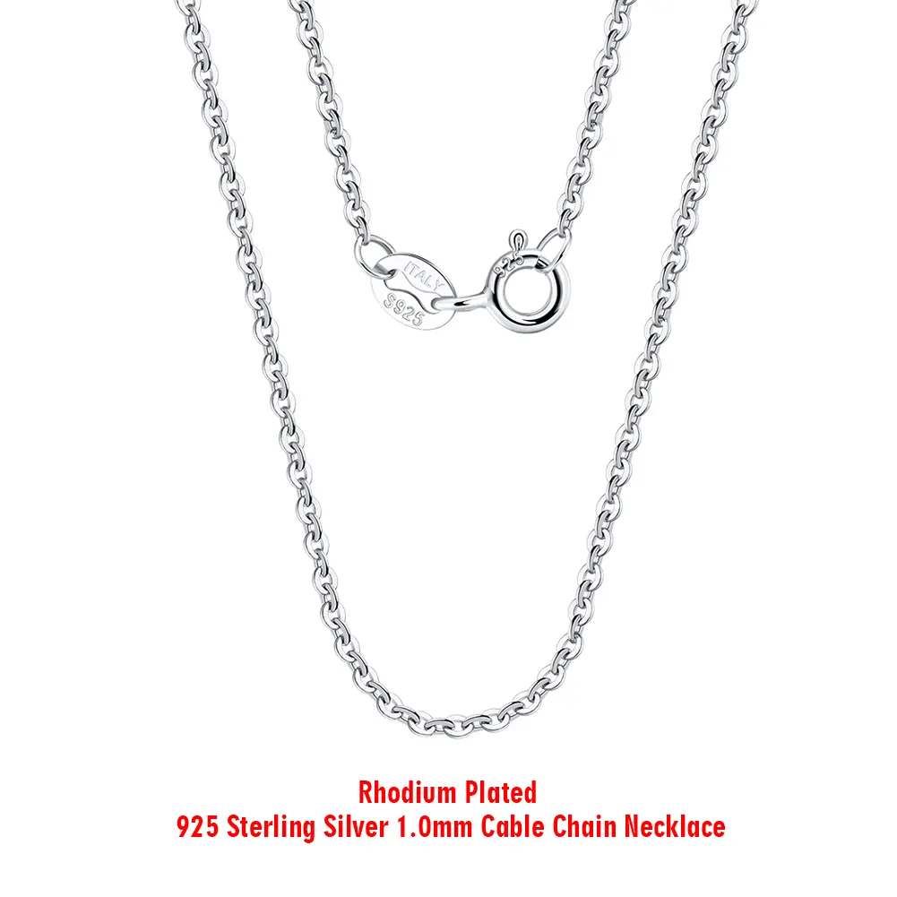 S925 Sterling Silver Jewelry Link Chains 925 Custom HIPHOP Satellite Curb Cuban Cross Ball Bead Snake Bone Box Chain Necklace