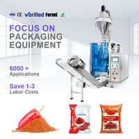 Machines d'emballage VFFS automatiques haute efficacité pour poudre de piment et poudre d'ail, pour sachets oreillers et sachets en film