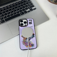 Étui de téléphone portable en cuir brodé NIMMY personnalisé pour Samsung Galaxy S24 Ultra S23 Plus S22 Ultra S21 Étui magnétique