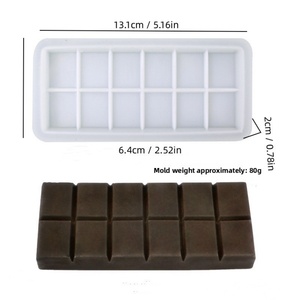 Molde de Silicona Rectangular para Chocolate Tangchu, Molde Multifuncional para Uso Doméstico, Decoración de Pasteles, Galletas, Cubitos de Hielo - Product Image 6