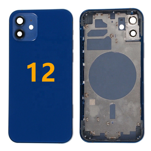 OEM Quality Small Parts for iPhone 12 1-Year Warranty Back Housing Middle Frame Back Cover Mobile Phone Accessory