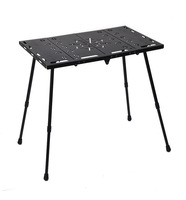 Table tactique IGT en alliage d'aluminium robuste, légère, pliable, pour le camping, les barbecues en plein air, les pique-niques, équipement modulaire