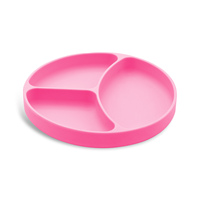 Assiettes à ventouse pour bébé en silicone à 3 compartiments, 100% silicone sans BPA, assiettes pour bébé, assiette à dîner pour bébé