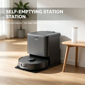 Robot Aspirador LDS con Navegación Láser, Mapeo SLAM en Tiempo Real, Zonas Prohibidas por Etapas, Succión de 35000Pa, Potenciación Automática para Alfombras, Combo de Fregado - Product Image 1