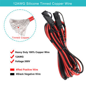 12V 2 핀 케이블 커넥터 배터리 빠른 연결 태양 전지 패널 와이어 플러그 새 남성 및 여성 연장 코드 엔드 - Product Image 4