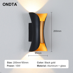 Nhà Máy Giá Không Thấm Nước Ngoài Trời Vườn Hiên Đèn Treo Tường Chiếu Sáng Được Trong Nhu Cầu Lớn Treo Tường Ngoài Trời Led Đèn Tường - Product Image 4