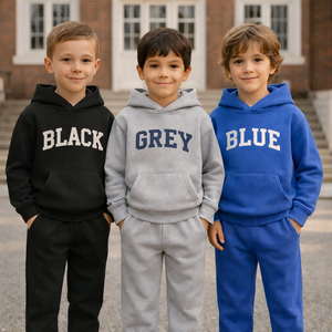 Conjunto de Sudadera con Logotipo Personalizado, Ropa Deportiva para Niños, Ropa Infantil, Traje Deportivo para Niños, Traje Deportivo para Invierno para Niños - Product Image 1