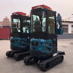 Chinese Manufacture Quality Qh12 Small Excavator Side Swing Used Mini Excavadora Hydraulic Wheel Excavator Machine For Sale