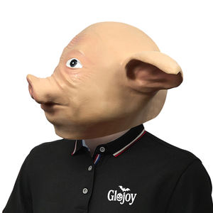 Masque <span class=keywords><strong>de</strong></span> tête <span class=keywords><strong>de</strong></span> cochon en latex mignon en gros, masque d'animal réaliste pour déguisement, accessoires <span class=keywords><strong>de</strong></span> <span class=keywords><strong>blague</strong></span> pour fête d'Halloween, personnalisable - Product Image 6