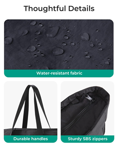 Bolsas de Viaje con Compartimentos, Bolsa de Hombro Grande, Bolso de Mano para Gimnasio, Trabajo, Escuela, Compras - Product Image 3