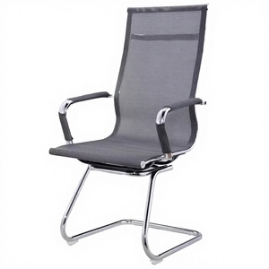 Best Price Modern Foldable Rotating Aluminum Frame Office <b>Chair</b> Ergonomic Design Full Mesh Arched Low <b>Back</b> Executive- <b>Chair</b> - Product Image 2