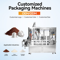 Machine automatique de remplissage et de scellage de dosettes de café, adaptée aux emballages de poudre Nespresso Kcup Dolce Gusto