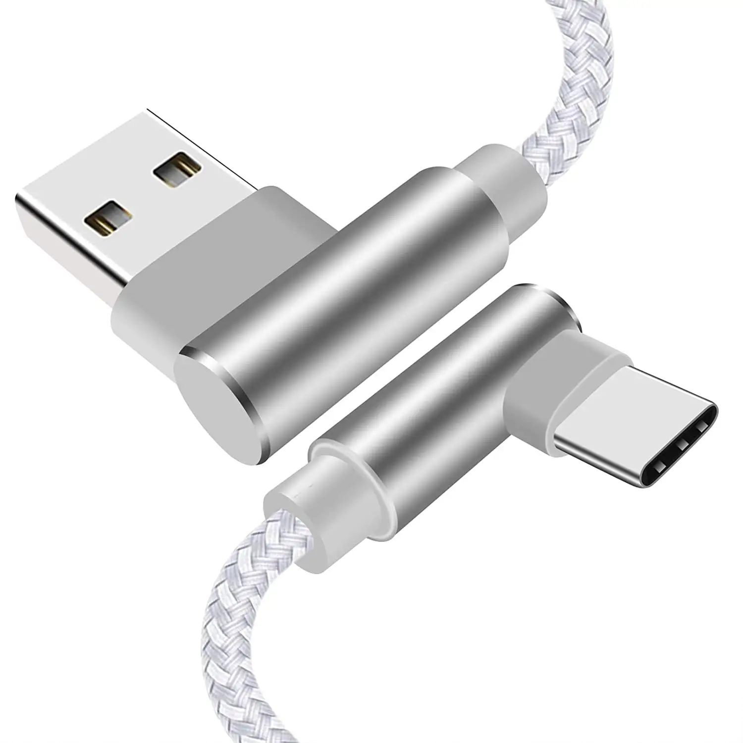 Kép 90 độ right angle nối USB để USB C Cáp 3A sạc nhanh