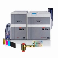 Impresora de Tarjetas de PVC de Alta Definición Matica XID8600, Impresora de Tarjetas de Retransferencia de Plástico de 600 DPI, Impresora de Tarjetas RFID de Doble Cara