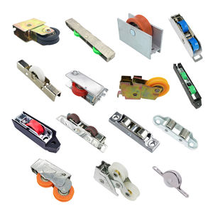 Aksesori jendela pintu pabrik profesional roda nilon perangkat keras bahan Aluminium roda santai rol katrol jendela - Product Image 4