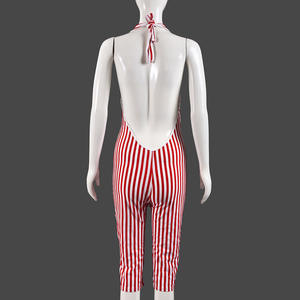 Peeqi 51884JHD 2025 <span class=keywords><strong>Tuta</strong></span> Intera Estiva Senza Maniche con Stampa <span class=keywords><strong>a</strong></span> <span class=keywords><strong>Righe</strong></span> e Schiena Scoperta, Nuovo Design alla Moda - Product Image 6