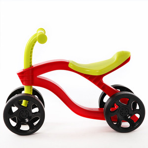 Trottinette à pousser pour enfants à 4 roues, vélo d'équilibre, trottinette pour bébé, vélo pour les jeux en plein air, jouets, voitures, roues résistantes à l'usure, PU trois - Product Image 1