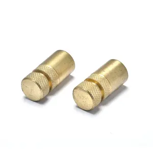 Ingks Brass Double Diamond Knurled Head Close End Partial Internal Thread Insert Nuts