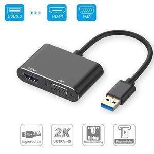 2 Trong 1 <span class=keywords><strong>USB</strong></span> <span class=keywords><strong>3.0</strong></span> <span class=keywords><strong>Hub</strong></span> Để VGA Chuyển Đổi Adapter Cho Máy Tính Xách Tay Hợp Kim Nhôm 2-4 Cổng 12-Tháng Bảo Hành Tùy Chỉnh Thương Hiệu Trong Kho - Product Image 5