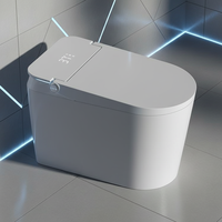 Inodoro Inteligente de Estilo Moderno, Cerámica con Autolimpieza IPX4, Asiento con Calefacción Automática, para Apartamentos y Hoteles