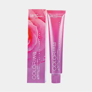 Professional Salon Rose Fragrance Natural Hair Color Dye Pheromone Rose Red Color Permanent Hair Color Cream