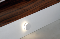 Lumières LED d'angle rondes en aluminium décorées pour l'intérieur, 12V/24V, à encastrer, pour garde-corps d'escalier intérieur, 2311