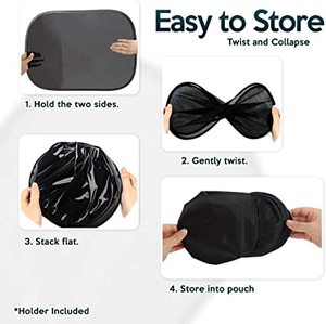 Parasol plegable de malla estática para ventana de coche, parasol OEM de 50x30 cm, gran oferta, 2023 - Product Image 3