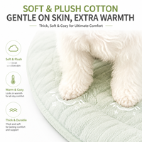Lit-caverne semi-fermé en peluche pour animaux de compagnie, doublure en sherpa, nid douillet pour chat et chien, rembourrage en coton doux, vente en gros OEM