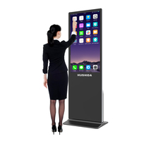 HUSHDIA Meilleur prix Kiosque portable Totem Écran d'affichage Android Moniteur Publicité Affichage numérique Lecteur multimédia Écrans