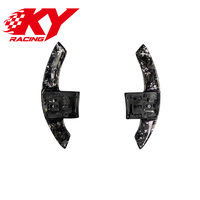 Volant de direction personnalisé en fibre de carbone forgée avec LED pour Ford Mustang S550 GT350 GT500 Coupé, pour Shelby V8 Super Snake Mach1