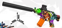Nouveau pistolet à billes de gel électrique AK47, pistolet à eau, jeu en plein air, blaster automatique rechargeable, matériau souple pour garçons