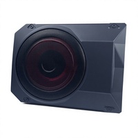 Haut-parleur de voiture, caisson de basses alimenté de 10 pouces, 230W, mince, sous le siège, OEM ODM, logo personnalisé, marque privée, vente en gros, 12V