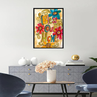 Peinture sur toile classique imprimée en 5D, art diamanté acrylique, kits de peinture diamantée ronde et carrée 30x40, fleurs, nature morte, décoration intérieure