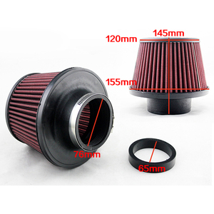 76mm Cone Cônico Filtro De Ar Filtros De Entrada Fria Esporte Corrida Sistemas De Carros Admissão Box Kit Tampa <span class=keywords><strong>2</strong></span>.5-3 polegadas Filtro Automóvel - Product Image 2