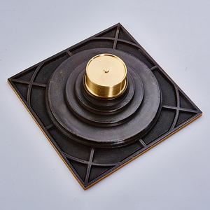 ท่อระบายน้ำทองโบราณ 15*15 ซม. ท่อระบายน้ำพื้นขนาดใหญ่พิเศษ วัสดุก่อสร้างห้องน้ำ ท่อระบายน้ำสี่เหลี่ยม อุปกรณ์ห้องน้ำ - Product Image 5