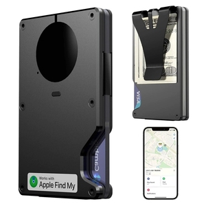 혁신적인 RFID 간단한 소형 GPS 키 지갑 알루미늄 미니멀리스트 포켓 스마트 카드 홀더 Findmy로 위치 추적 - Product Image 5