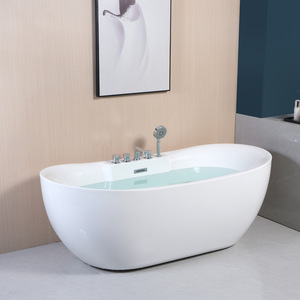 Longstar Acrylique Scandinave Netflix Bain Ovale Autoportant Intérieur Grand Espace Hôtel Bed And Breakfast Clubhouse Project - Product Image 2