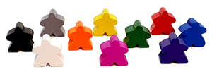 Tessere da <span class=keywords><strong>Gioco</strong></span> in Legno Multicolore a Forma di Cuore/Foglia/Cilindro/Stella/Pesce/Mela/Umano per Giochi da Tavolo ed Educativi - Product Image 4