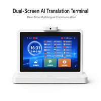 Terminal de traduction IA à double écran KER, traducteur multilingue en temps réel pour hôtels, aéroports, commerce de détail et réceptions