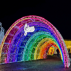 Fabricant de tunnels lumineux de Noël à LED en Chine, fournisseur de décorations de fêtes en plein air sur mesure, OEM ODM - Product Image 1