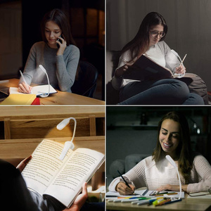 <span class=keywords><strong>Lampe</strong></span> <span class=keywords><strong>de</strong></span> <span class=keywords><strong>lecture</strong></span> légère, flexible, à intensité réglable, protection des yeux, à clipser, rechargeable par type C, avec clip - Product Image 3