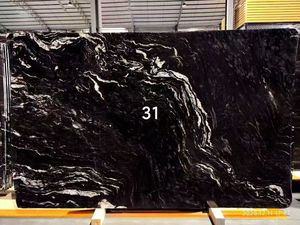 Losas de Granito Negro Bosque con Acabado Cepillado, Nero <span class=keywords><strong>Foresto</strong></span> Silver Waves para Decoración de Paredes Interiores y Exteriores, Paneles y Pisos - Product Image 4