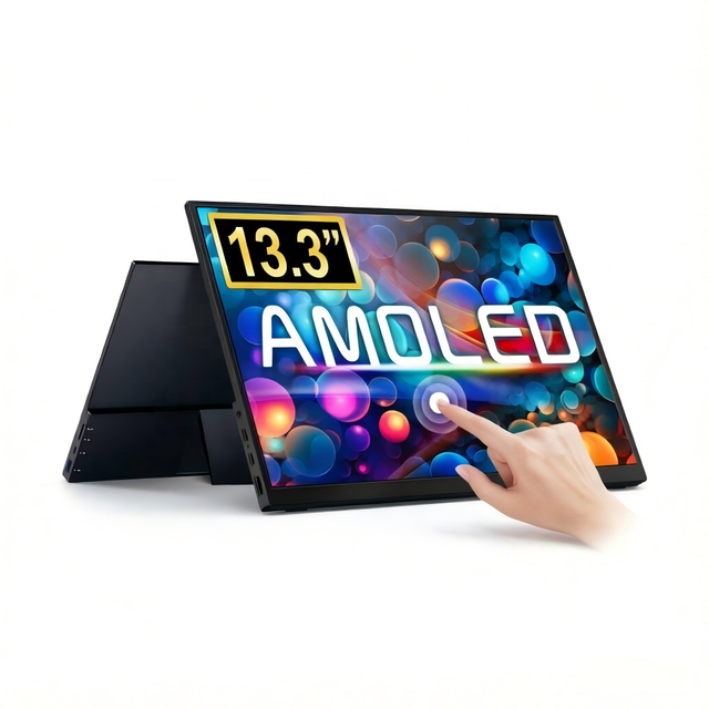 13.3 Inch FHD OLED Touchscreen Portable Monitor 10 Point Touch Gaming Display for Switch Smartphone Dex Vibrant Screen