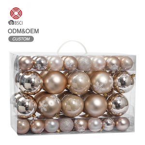 Ensemble de boules de Noël SHAUNGYUAN, décorations de Noël en plastique OEM pour un joyeux Nouvel An - Product Image 4