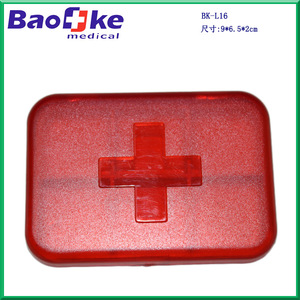 Hoshina Mini Pastillero de 6 Compartimentos Rojo PP Portátil para Viaje, Estuche Hermético a Prueba de Humedad para Almacenamiento de Medicamentos - Product Image 5