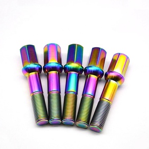 Bu lông bánh xe kim loại Titan đầy màu sắc với đầu lục giác tùy chỉnh cho ô tô xe máy và xe hơi với bu lông Xe tròn - Product Image 5