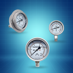 Manômetro de Pressão a Vácuo em Aço Inoxidável TK-YB-100 - Pressão Negativa para Água/Óleo - Faixa de -0.1 a 60MPa - Product Image 5