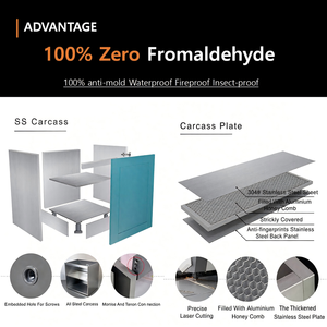 Baineng miễn phí đứng ngoài trời nhà bếp thép không gỉ ngoài trời worktop 304 thép không gỉ tủ bếp <span class=keywords><strong>gas</strong></span> nướng - Product Image 5