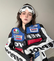 Veste en cuir PU imperméable coupe-vent avec logo personnalisé Duhan Poche zippée Respirante Style motard Veste de moto pour homme