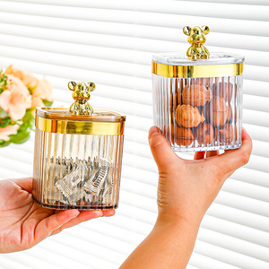 Recipientes cuadrados para almacenar alimentos con tapa hermética de clip para refrigerios, granos, cereales, juego de recipientes de plástico para cocina. - Product Image 2